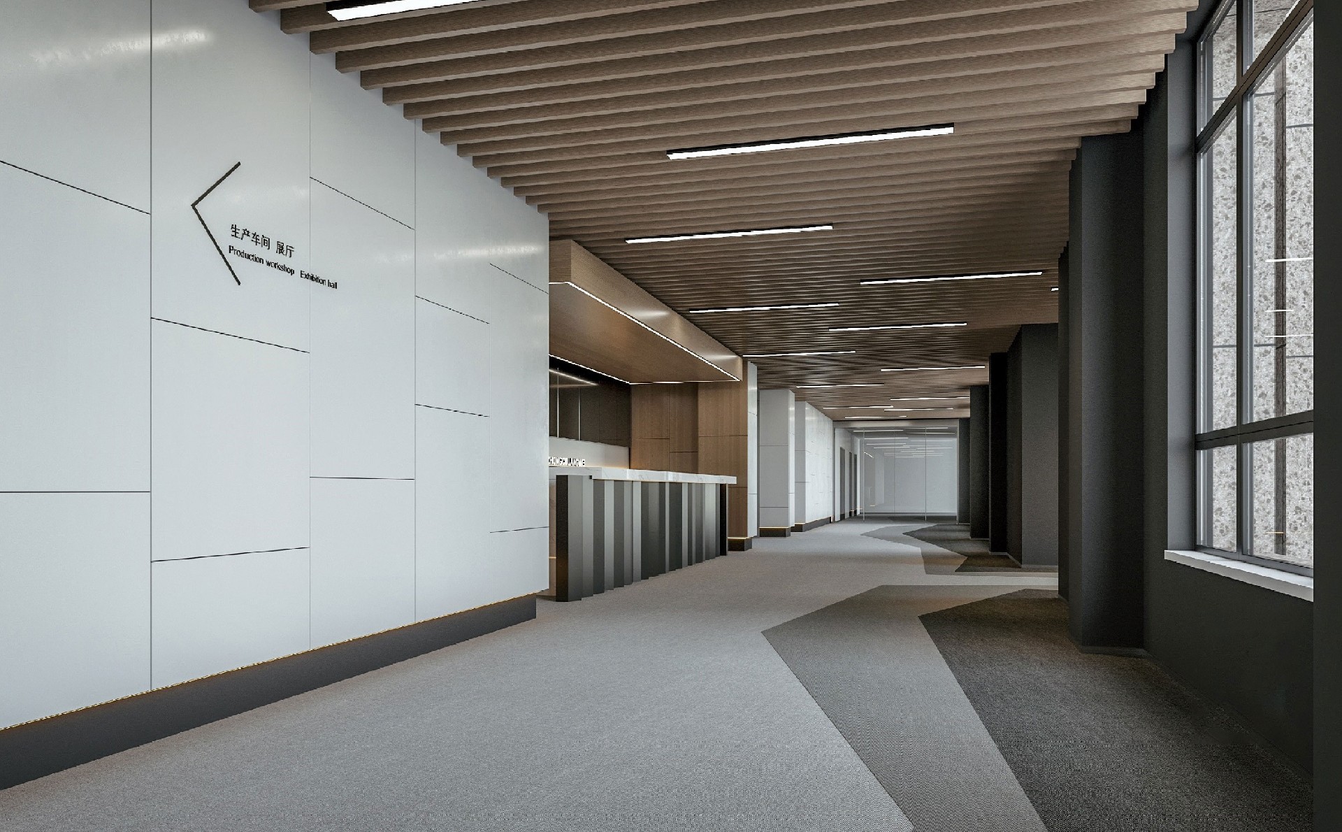 新鄉(xiāng)機械公司辦公樓裝修設計案例