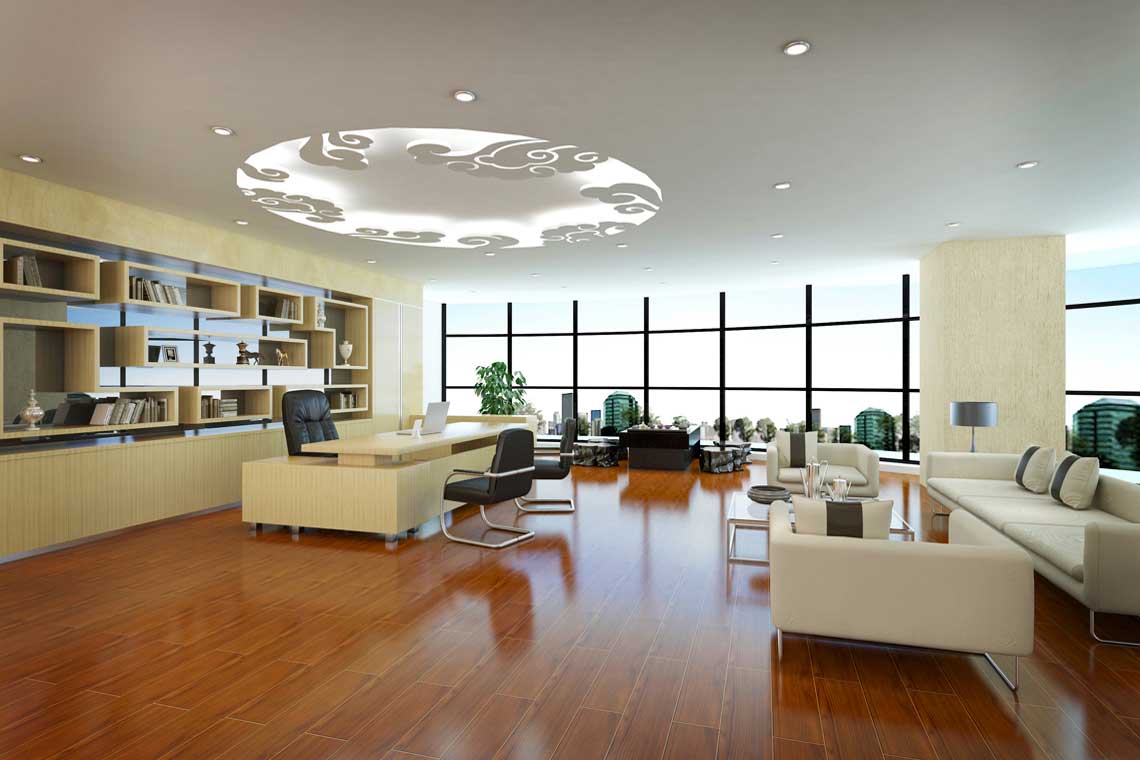 老板辦公室設(shè)計效果圖-老板辦公室裝修圖集