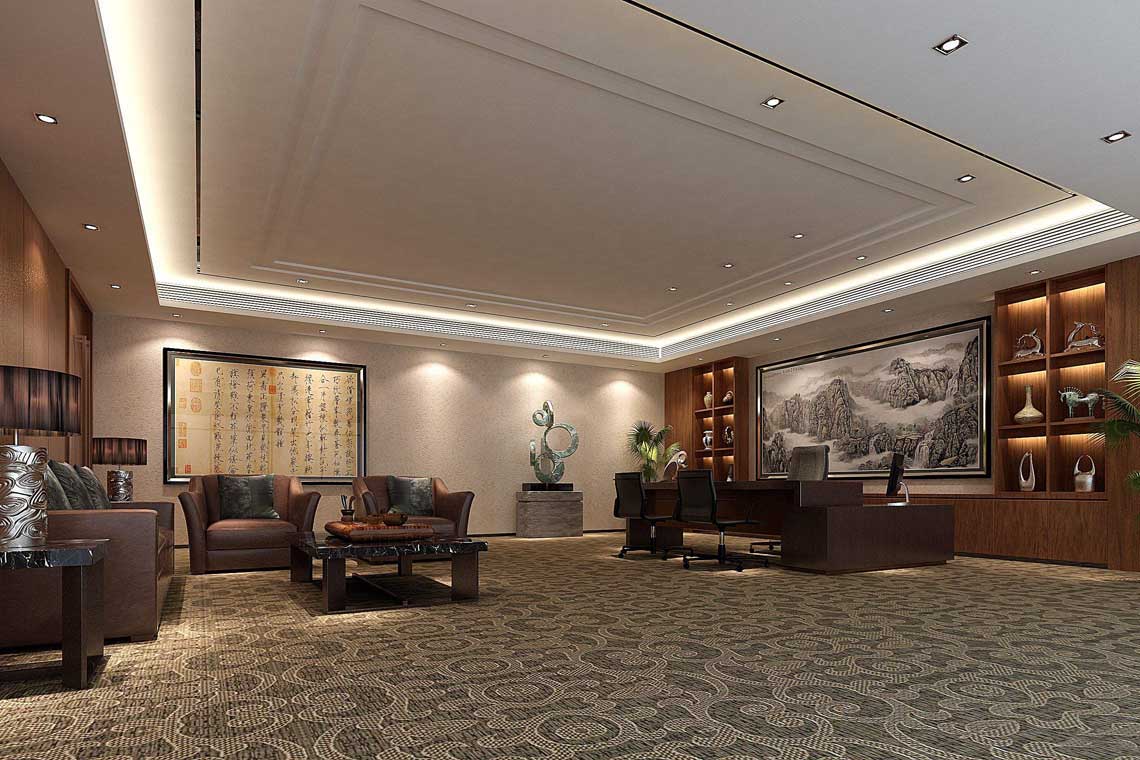 老板辦公室設(shè)計效果圖-老板辦公室裝修圖集