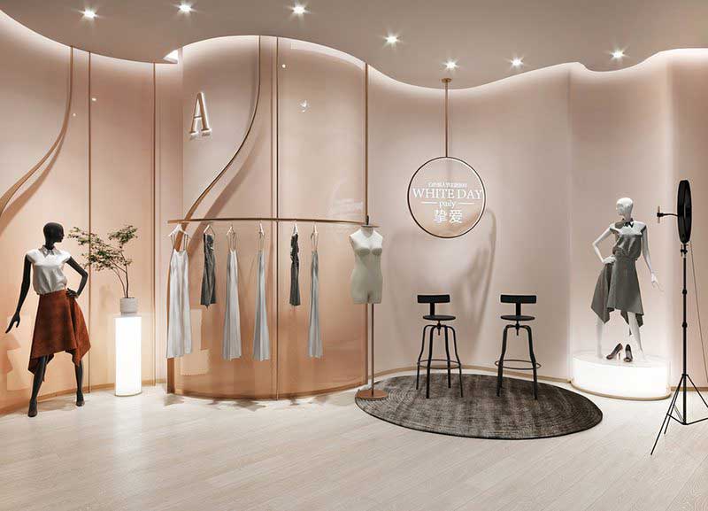 鄭州二七區(qū)帶貨直播間設(shè)計裝修效果圖