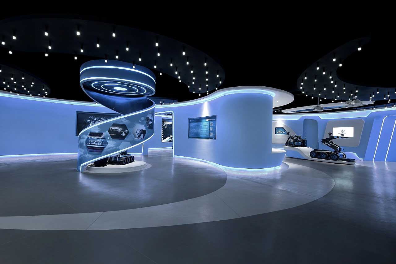 760平米鄭州企業(yè)智慧科技展廳設計效果圖