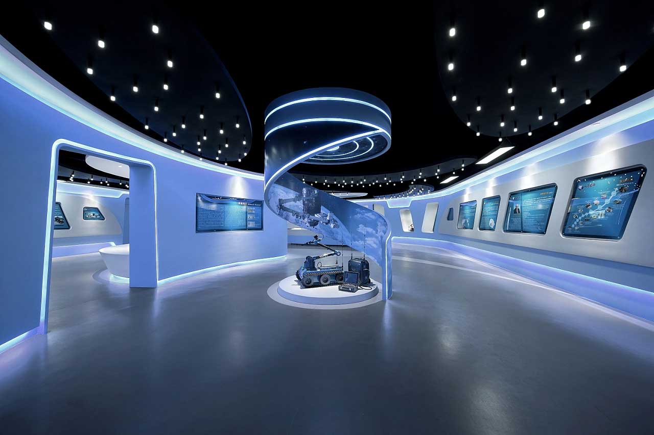 760平米鄭州企業(yè)智慧科技展廳設計效果圖