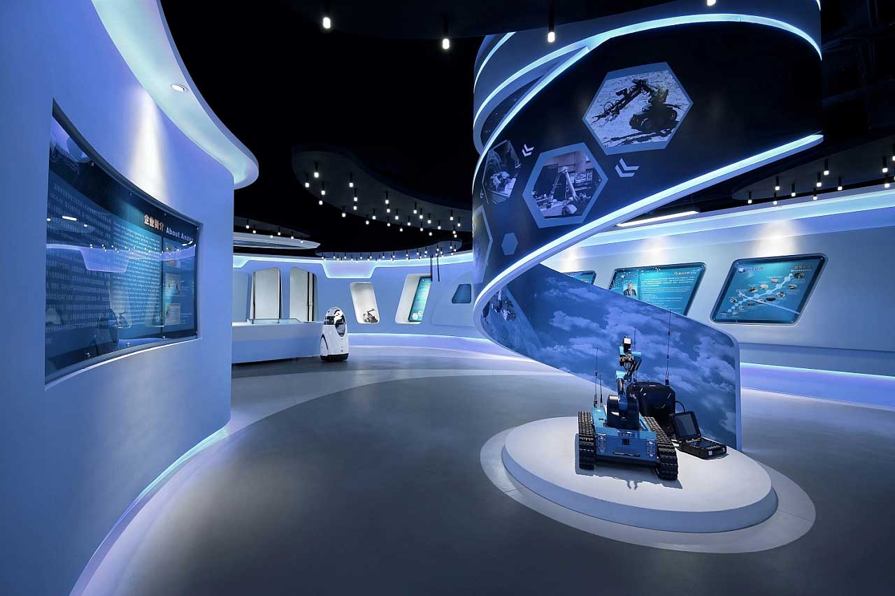 760平米鄭州企業(yè)智慧科技展廳設計效果圖