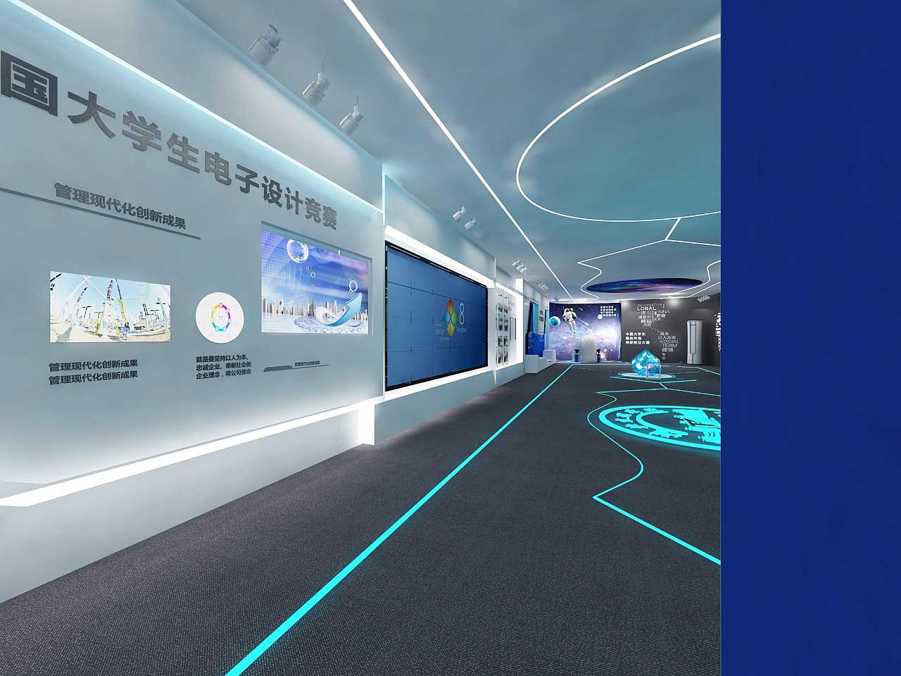 鄭州學(xué)?？萍颊桂^裝修設(shè)計(jì)效果圖