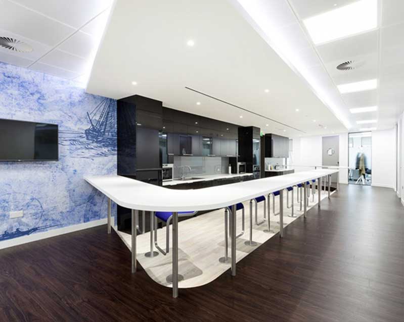 現(xiàn)代簡約800平米辦公室裝修設(shè)計效果圖