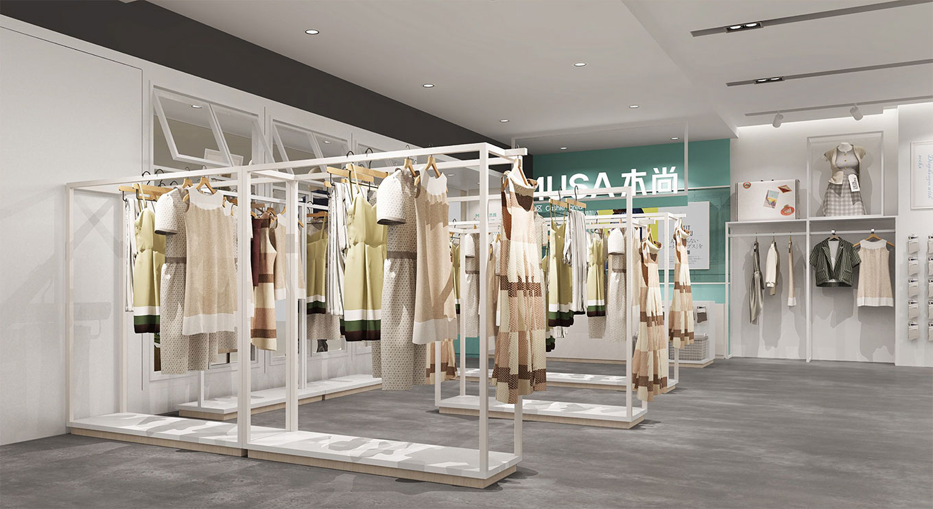 時尚女裝專賣店設(shè)計裝修效果圖