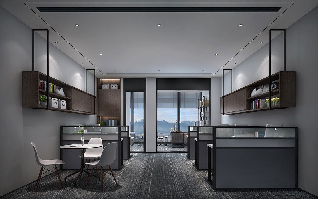 450平米辦公室設(shè)計裝修施工效果圖