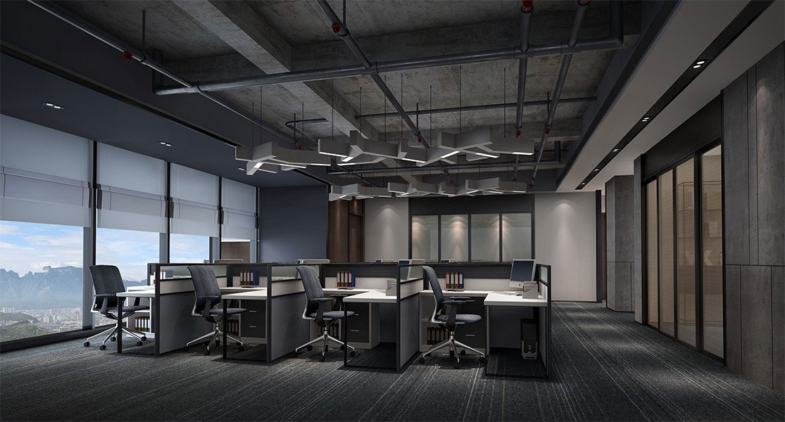450平米辦公室設(shè)計裝修施工效果圖