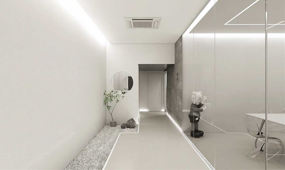 簡(jiǎn)約辦公空間設(shè)計(jì)-鄭州辦公室裝修效果圖