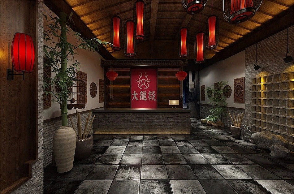 鄭州火鍋店裝修設(shè)計(jì)-650平米火鍋店裝修效果圖