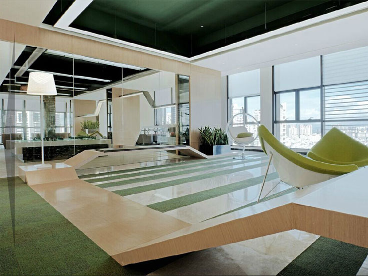 鄭州東區(qū)辦公室裝修設計工業(yè)風格效果圖