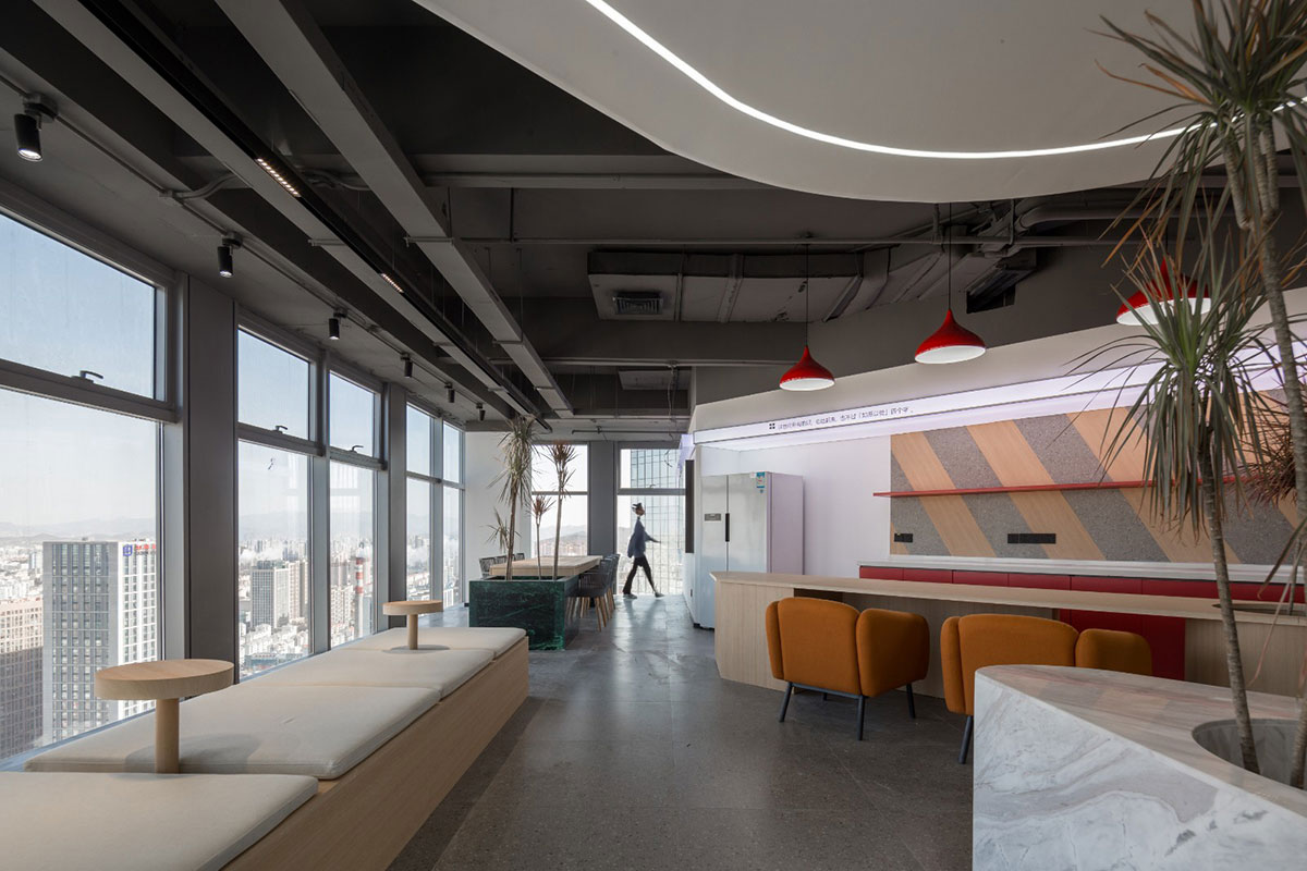 鄭州辦公室全案設(shè)計(jì)-1500平米裝修施工效果圖