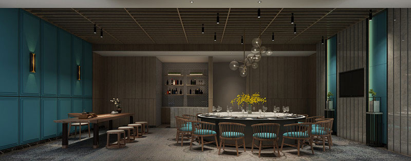 洛陽(yáng)480平米中餐廳裝修設(shè)計(jì)效果圖