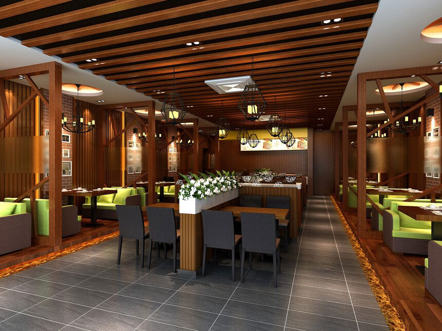 鄭州米粉店設(shè)計-米粉店裝修設(shè)計效果圖