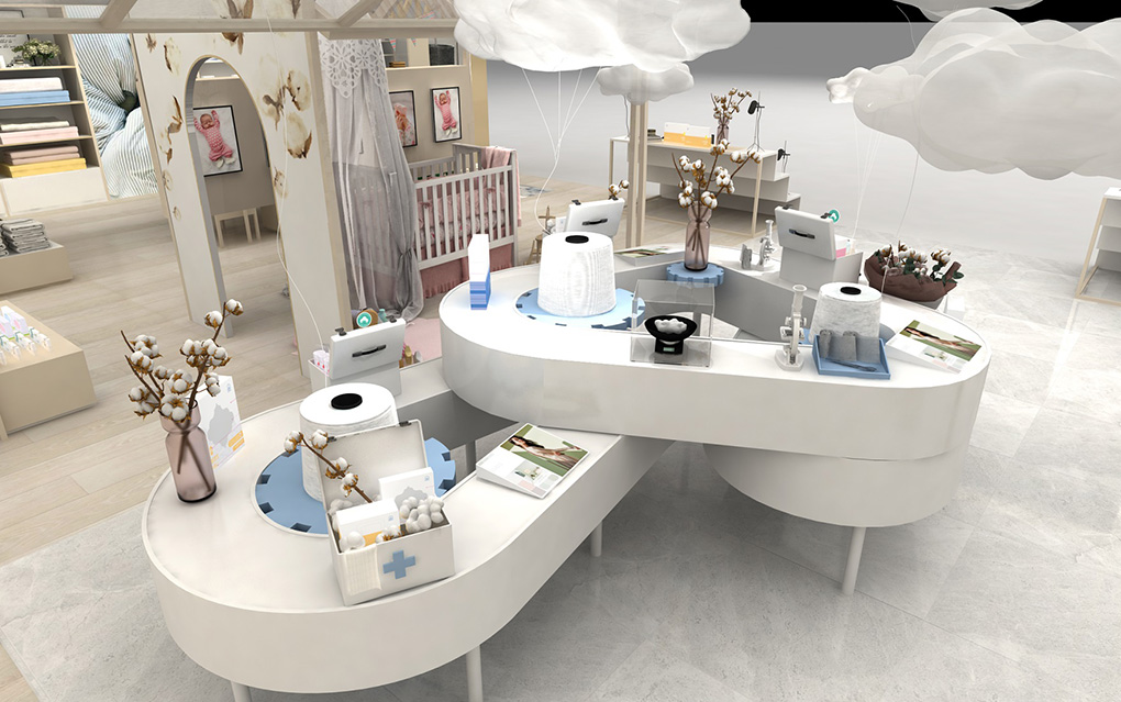 280平米母嬰品牌空間專(zhuān)賣(mài)店設(shè)計(jì)效果圖