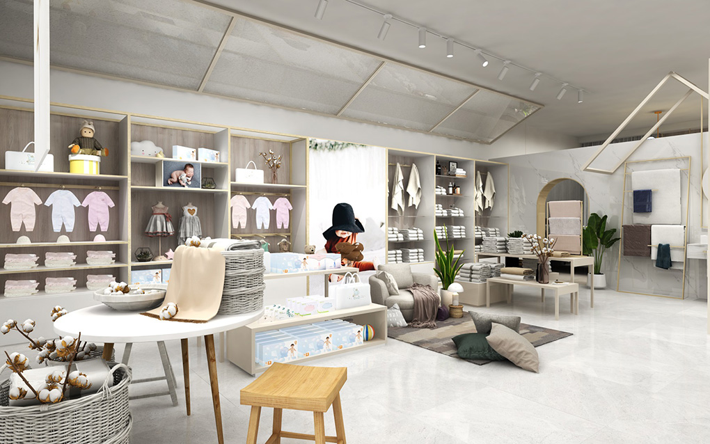 280平米母嬰品牌空間專(zhuān)賣(mài)店設(shè)計(jì)效果圖