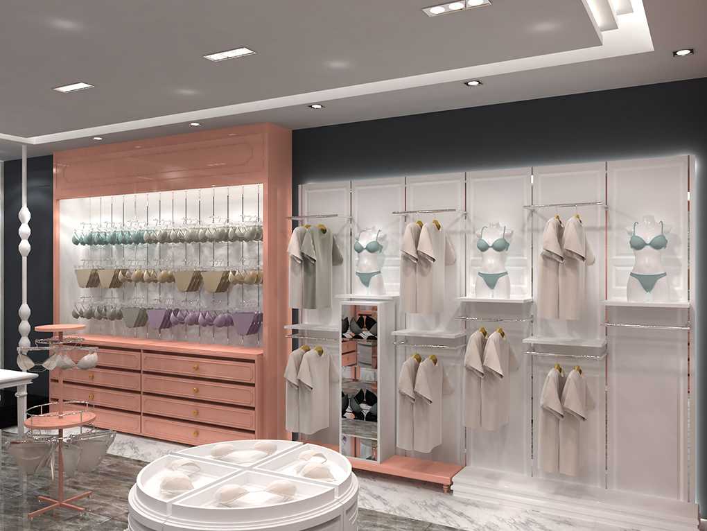 65平米品牌內(nèi)衣店設(shè)計裝修效果圖
