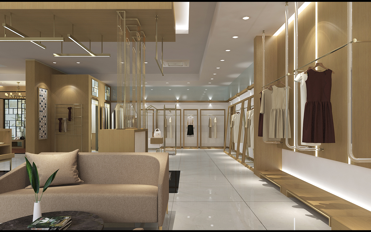 230平米品牌服裝門店裝修設(shè)計(jì)效果圖