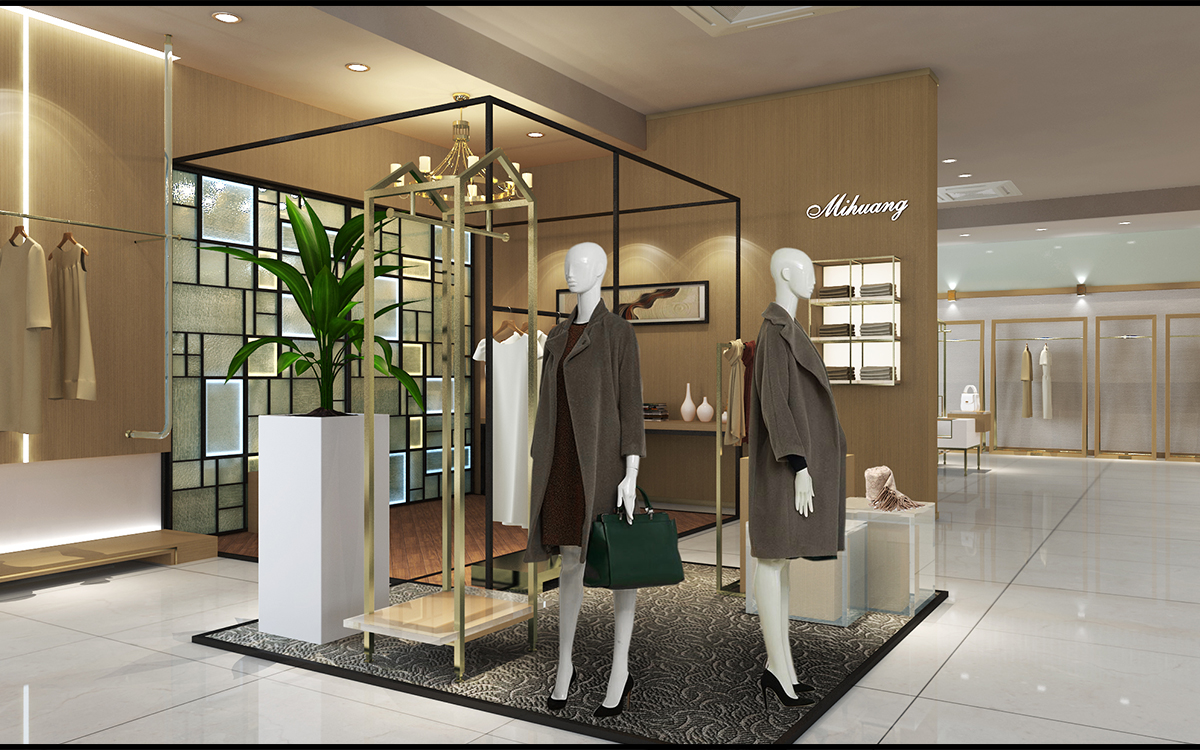 230平米品牌服裝門店裝修設(shè)計(jì)效果圖