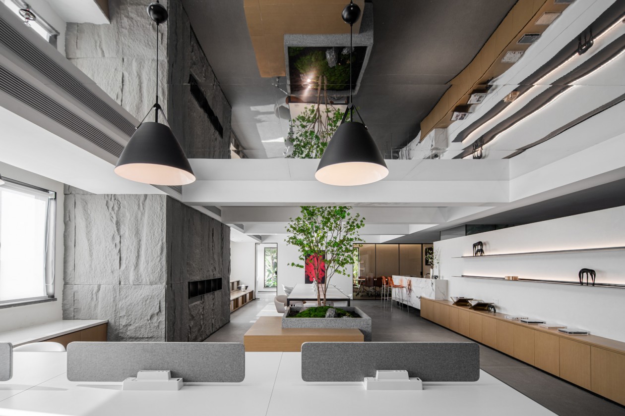 新鄉(xiāng)廠房辦公樓改造裝修設計效果圖