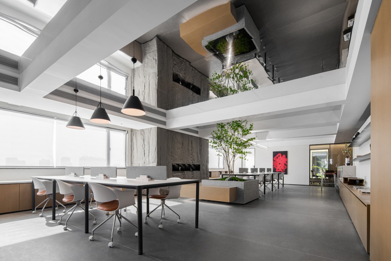 新鄉(xiāng)廠房辦公樓改造裝修設計效果圖