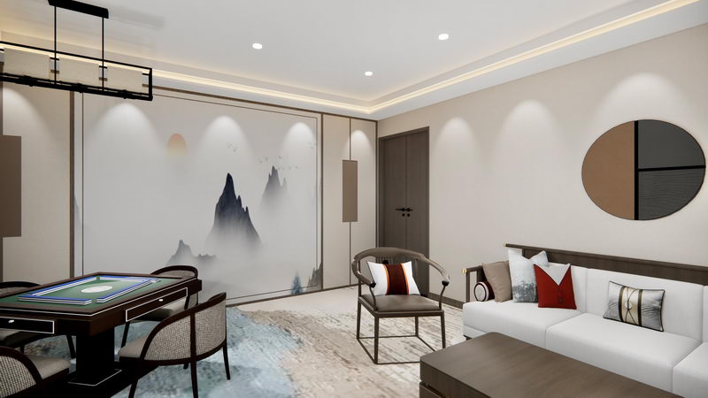1000平米鄭州臺球會所裝修設(shè)計(jì)效果圖
