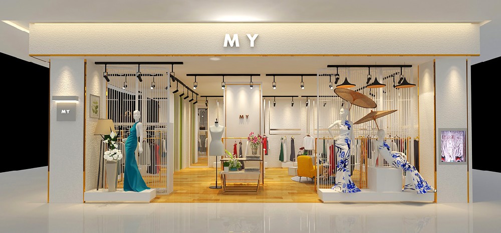 45平米女裝專賣店裝修設(shè)計(jì)效果圖