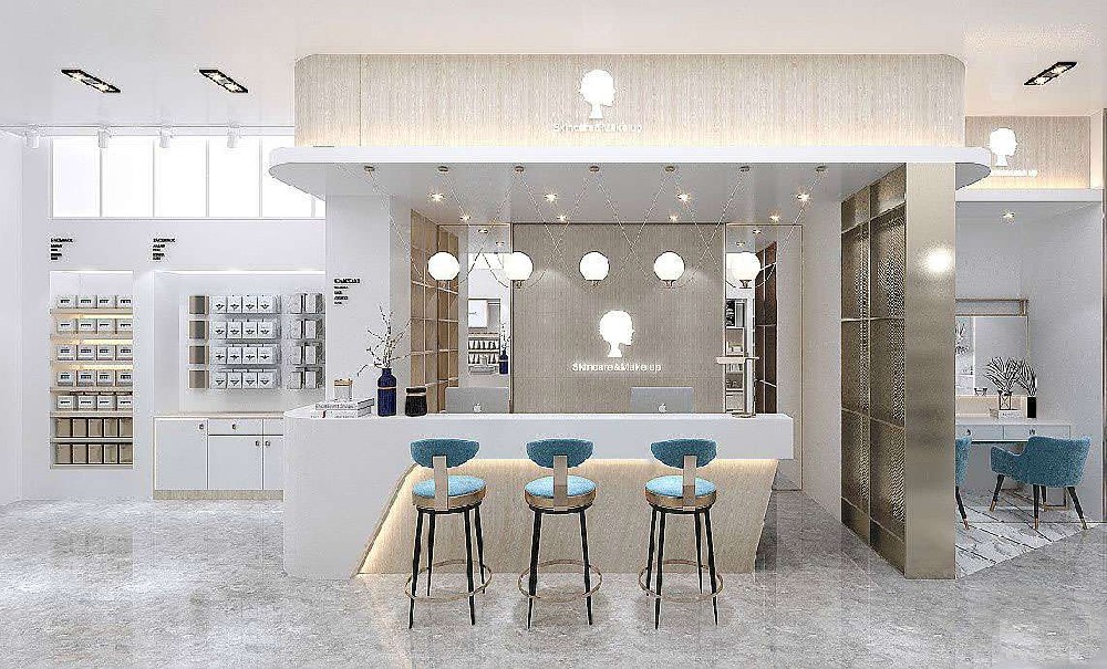 鄭州彩妝店裝修藝術(shù)：色彩、燈光與創(chuàng)意的融合