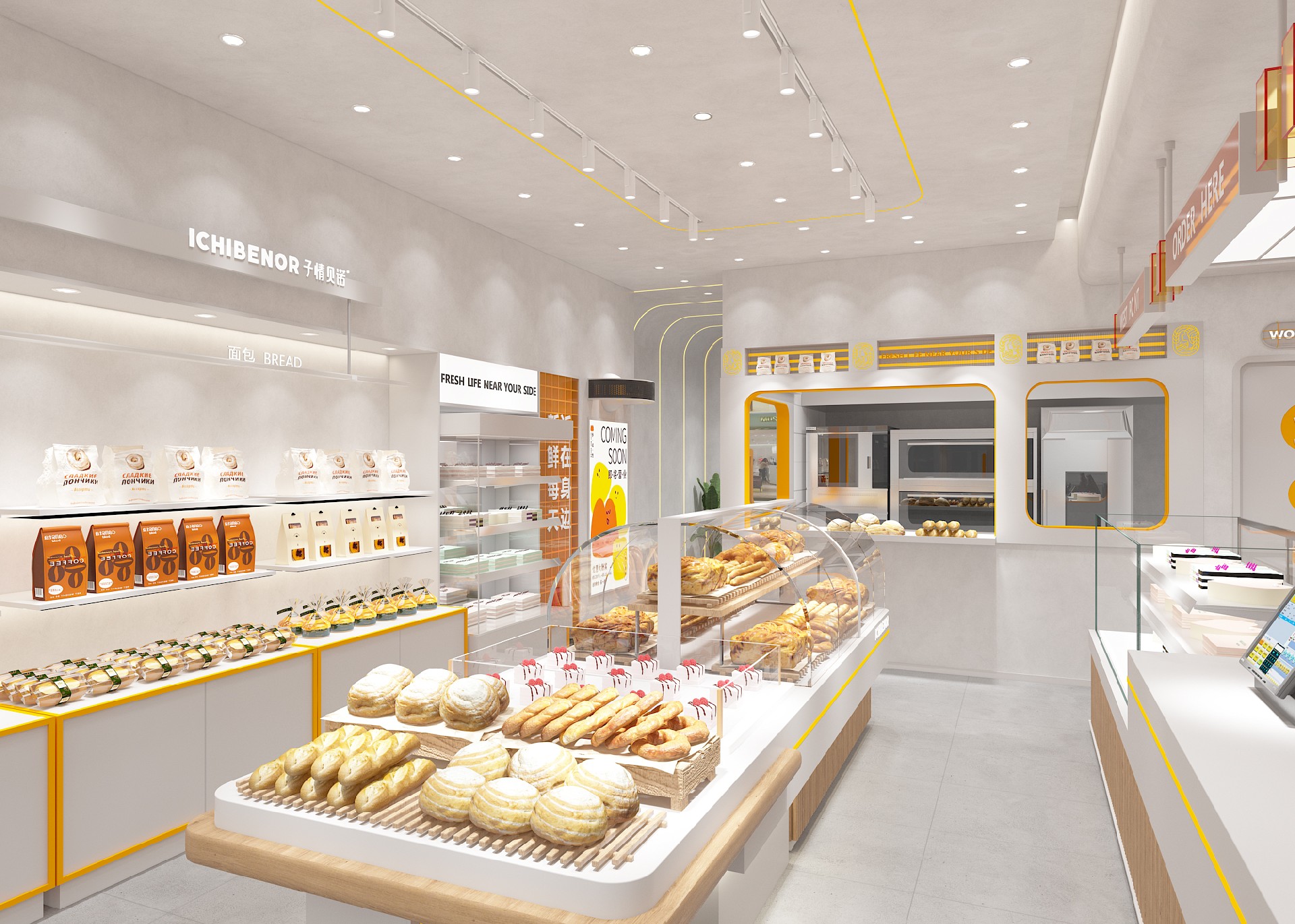 68平米烘焙門(mén)店裝修設(shè)計(jì)效果圖