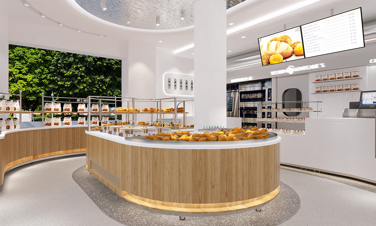 35平米蛋糕店面裝修設(shè)計效果圖