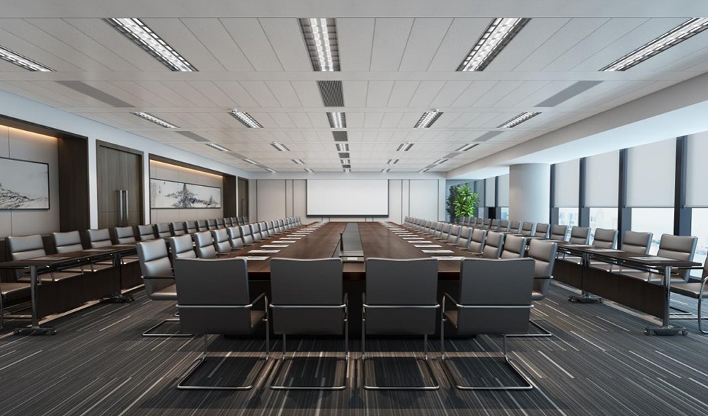 300平米實業(yè)公司辦公室設計效果圖