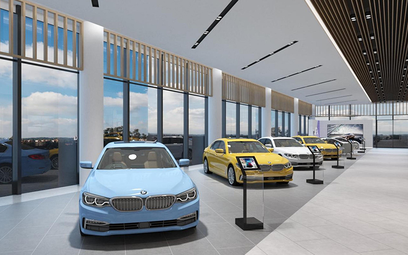 3200平米汽車展廳裝修設(shè)計效果圖