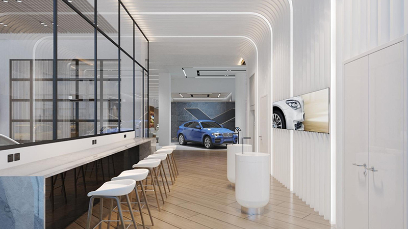 3200平米汽車展廳裝修設(shè)計效果圖