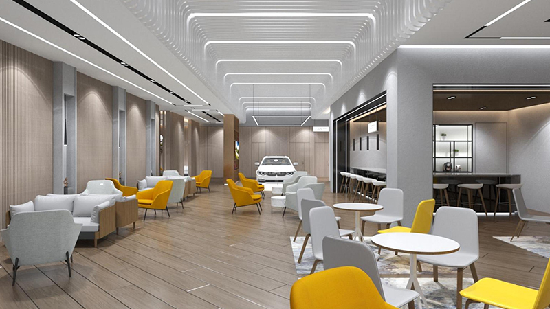 3200平米汽車展廳裝修設(shè)計效果圖