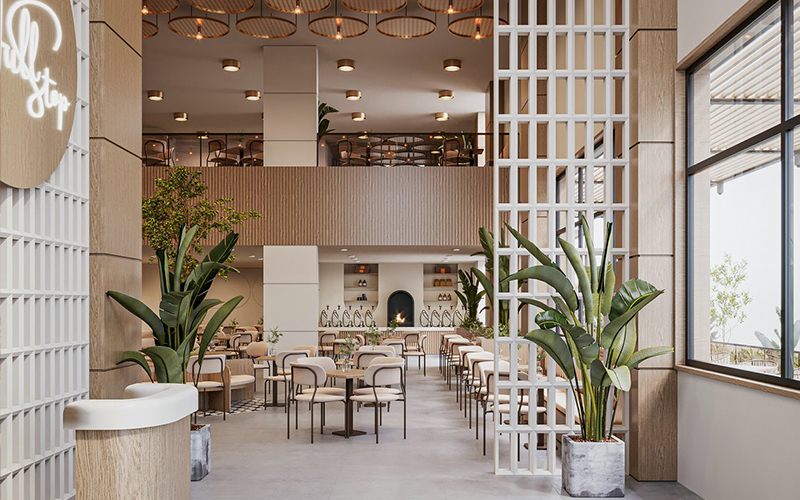 400平米靜語茶舍裝修設(shè)計效果圖