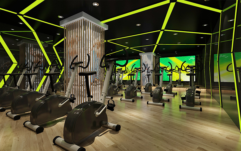 800平米健身館裝修設(shè)計效果圖