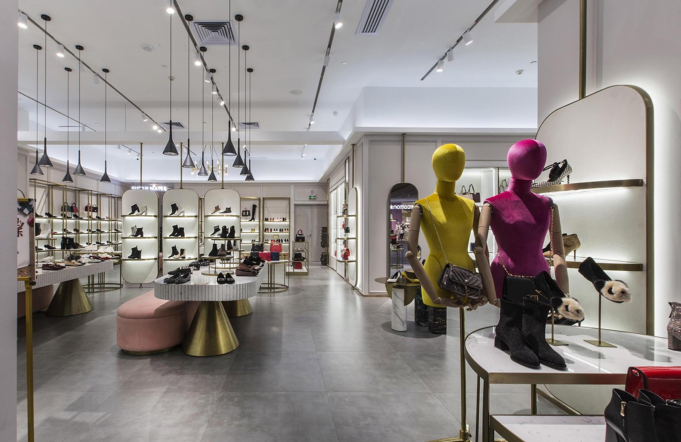 85平米女鞋專賣店設(shè)計(jì)效果圖