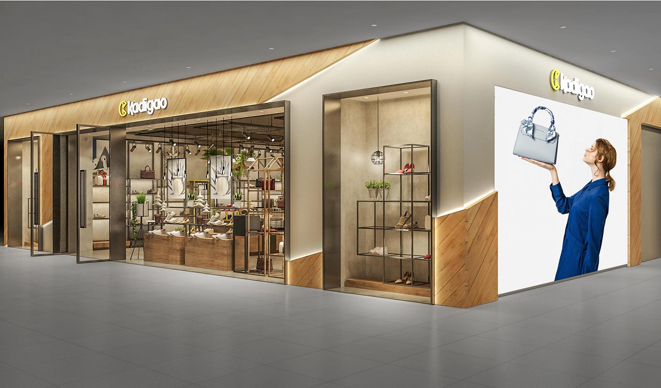 120平米女鞋專賣店設(shè)計(jì)效果圖