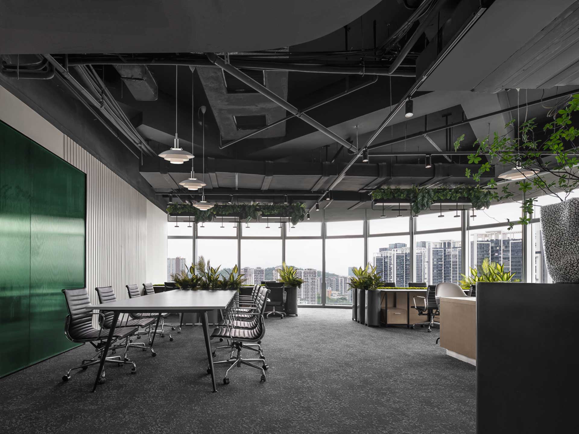 315平米辦公空間設(shè)計(jì)裝修效果圖