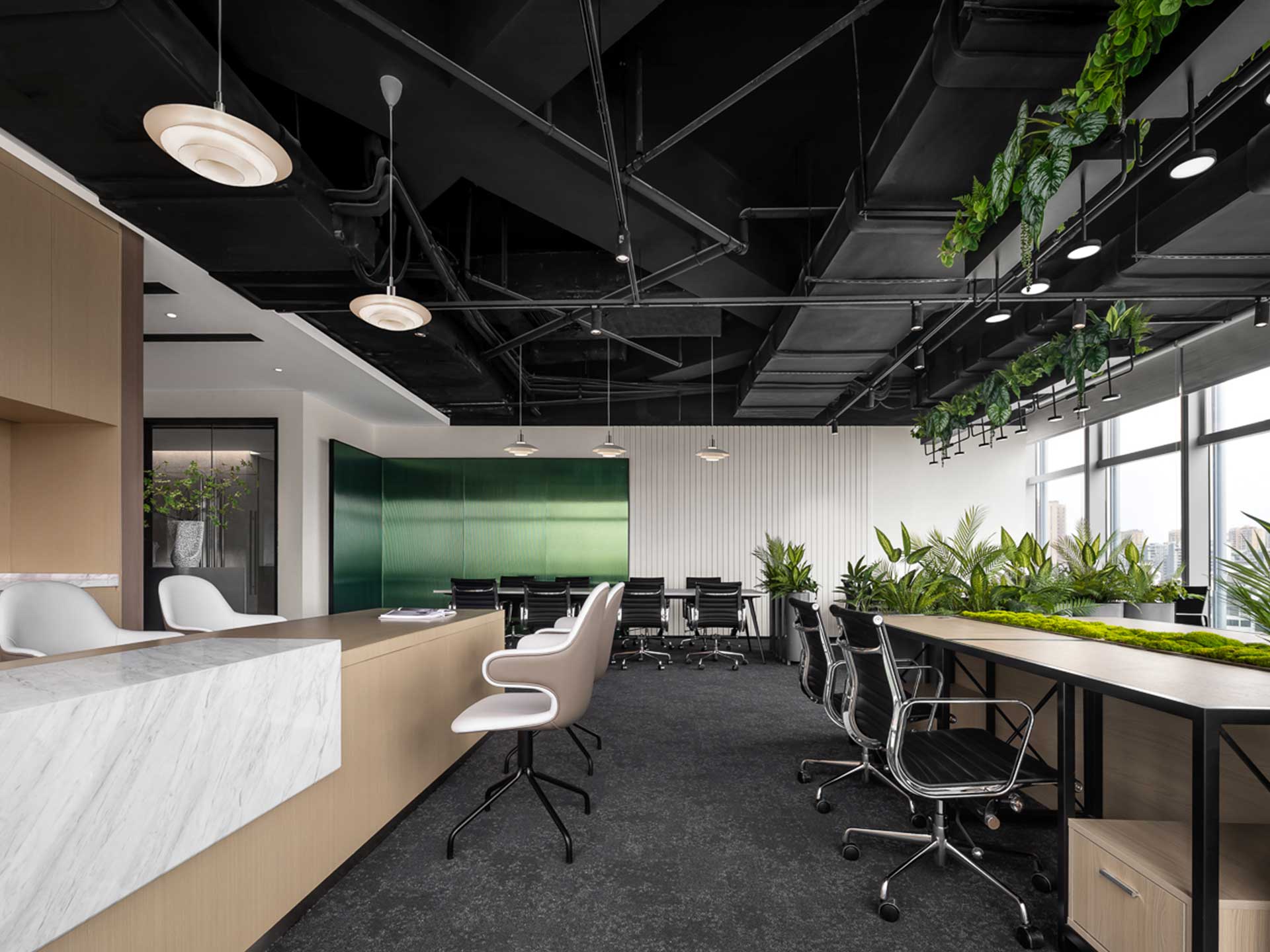 315平米辦公空間設(shè)計(jì)裝修效果圖