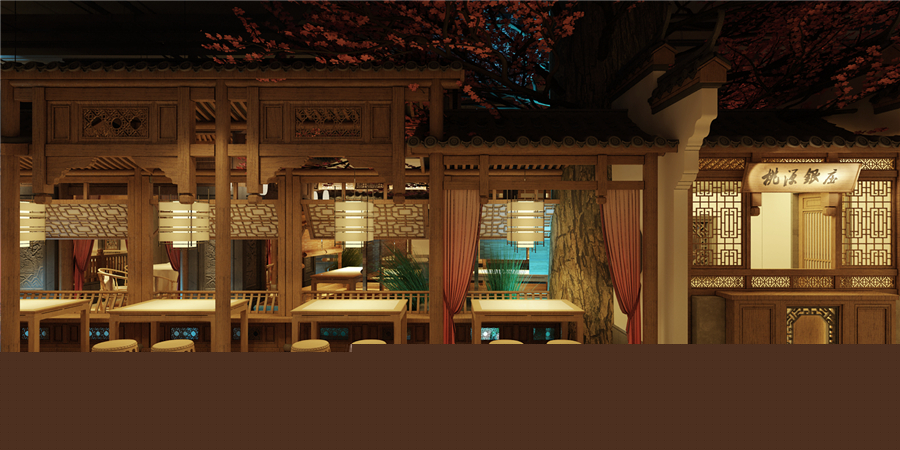 670平米開封中餐廳裝修設(shè)計效果圖