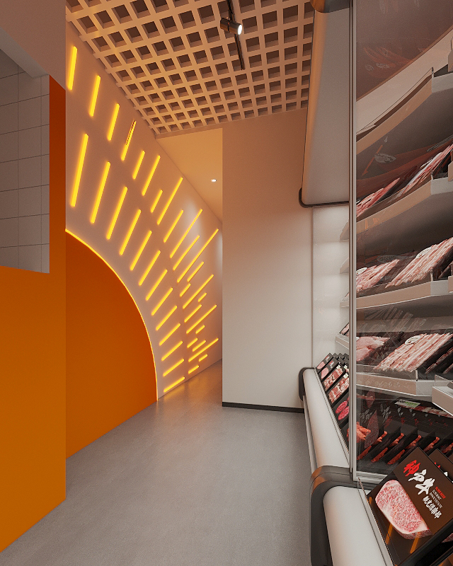 300平米串串燒烤店裝修設(shè)計效果圖