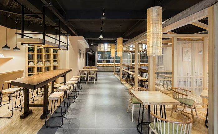 185平方特色面館裝修設(shè)計效果圖