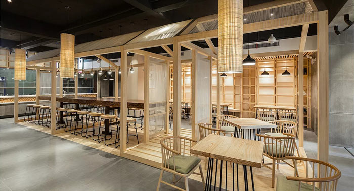 185平方特色面館裝修設(shè)計效果圖