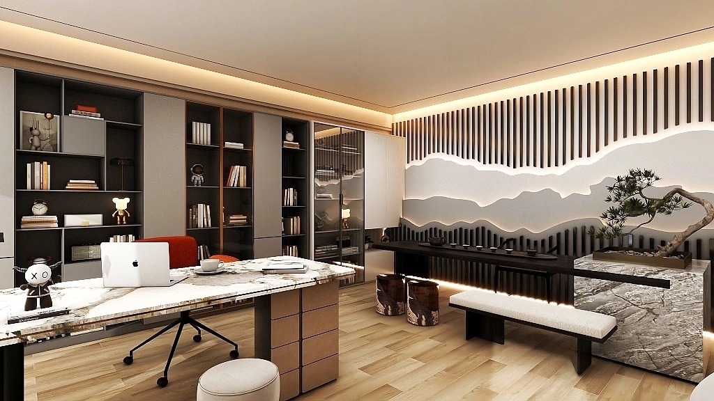 185平米公司辦公室裝修設(shè)計效果圖