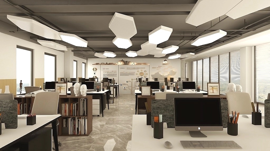 185平米公司辦公室裝修設(shè)計效果圖