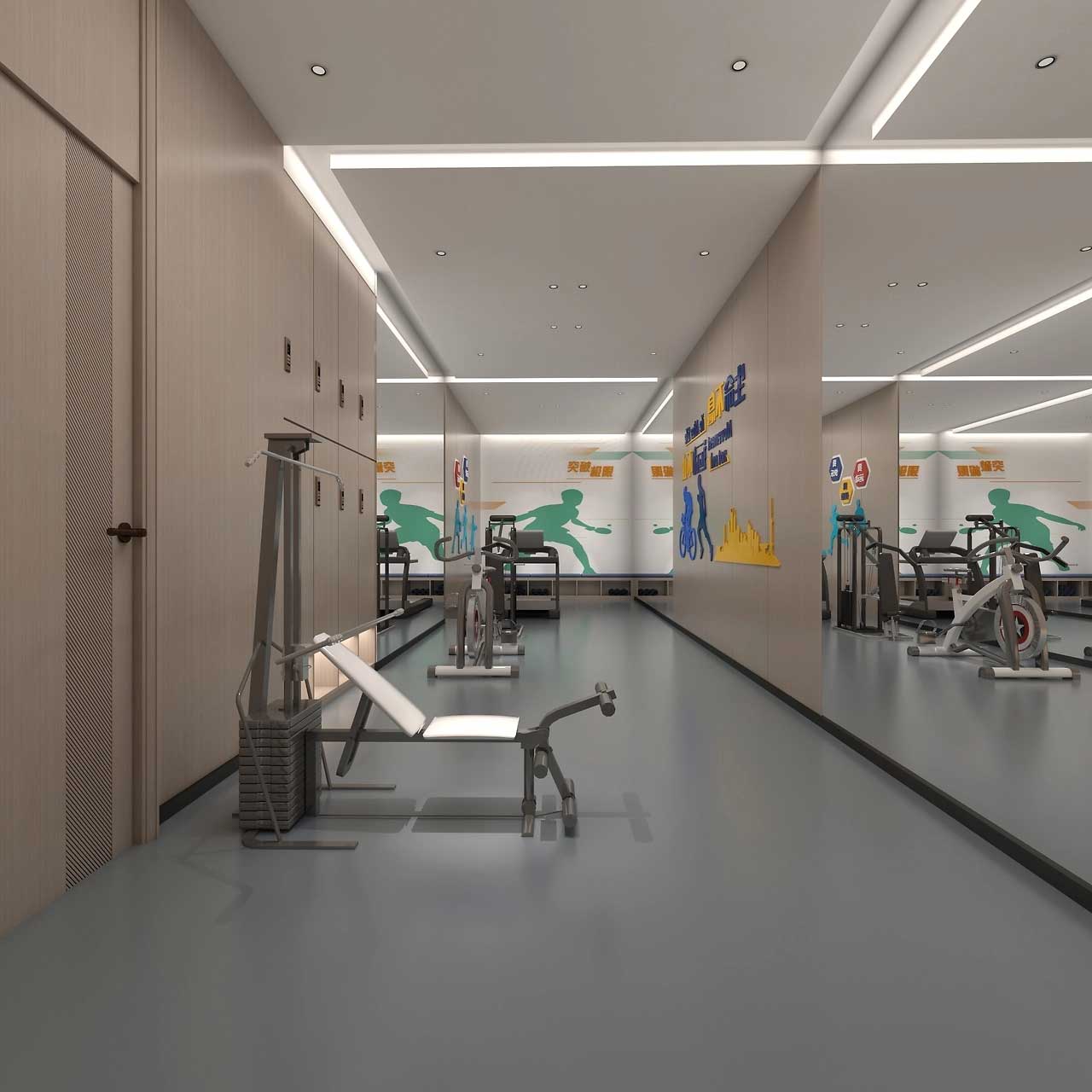 1000平米寫字樓辦公裝修設計效果圖