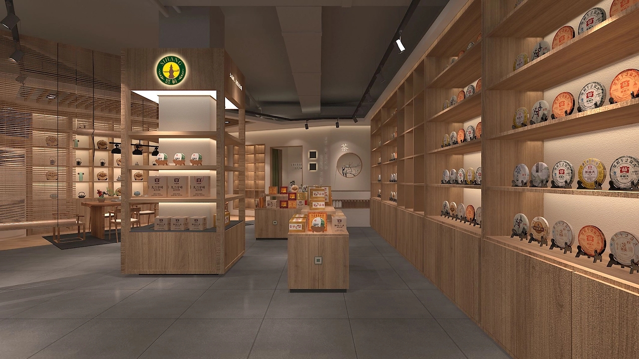 115平米鄭州茶葉店設(shè)計裝修效果圖