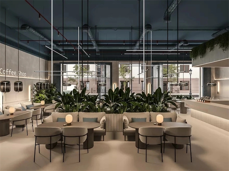 120平米時(shí)尚咖啡館設(shè)計(jì)效果圖