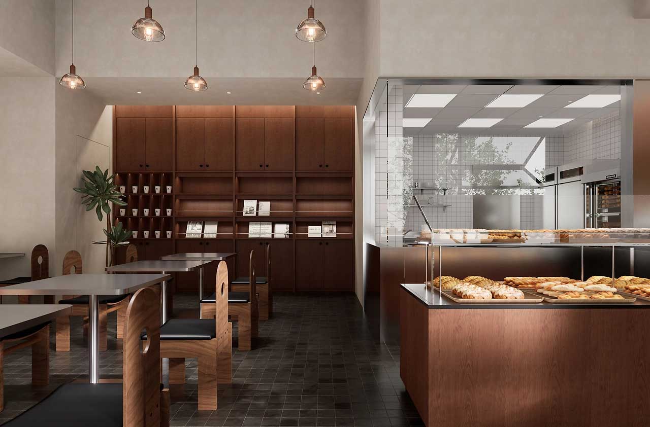 120平米咖啡烘焙店裝修設(shè)計(jì)效果圖